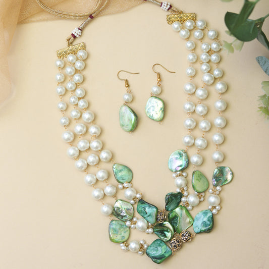 Florina Pearl set with Earrings
